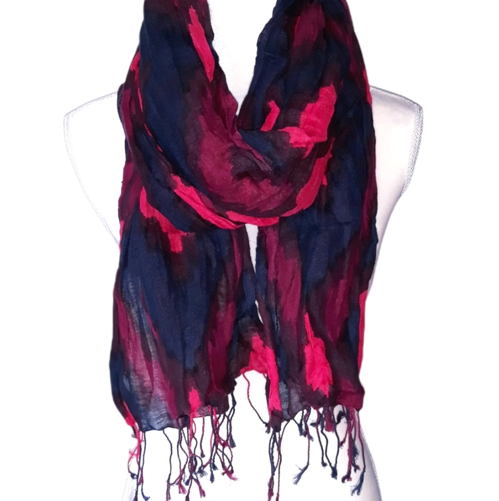Red Multi Color Scarf